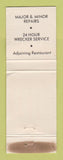 Matchbook Cover - Texaco oil gas Bob's Caryville TN WEAR
