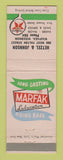 Matchbook Cover - Texaco oil gas Hetzel & Johnson Waupaca WI Kaiser Frazer