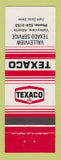 Matchbook Cover - Texaco oil gas Valleyview AB