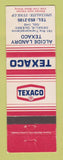 Matchbook Cover - Texaco oil gas Alcide Landry Degelis QC