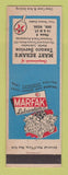 Matchbook Cover - Texaco oil gas Mart Beran's Ord NE low phone #