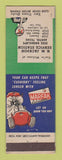 Matchbook Cover - Texaco oil gas NM Jackson Austin TX