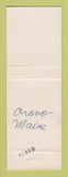 Matchbook Cover - Texaco oil gas JW Drinkwater Orono ME