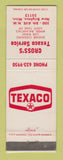 Matchbook Cover - Texaco oil gas Cross's New Brighton MN LAMINATED