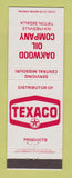 Matchbook Cover - Texaco oil gas Oakwood Oil Waynesville Tipton Sedalia MO