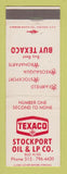Matchbook Cover Texaco oil gas Stockport Klise IA Fairfield Keosauqua Bonaparte
