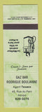 Matchbook Cover - Texaco oil gas Gaz Bar Rodrigue Boulianne Amqui QC