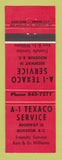 Matchbook Cover - Texaco oil gas A1 Service Houston BC
