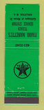 Matchbook Cover - Texaco oil gas Frank Manette's Service Halifax NS WEAR