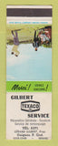 Matchbook Cover - Texaco oil gas Gilbert Guigues QC CREASES
