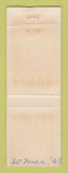 Matchbook Cover - Texaco oil gas Rhoads Washington IN WEAR