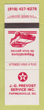 Matchbook Cover - Texaco oil gas JG Prevost Papineauville QC