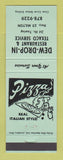 Matchbook Cover - Texaco oil gas Dew Drop In Pizza Milton ON GREEN