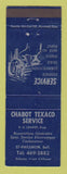 Matchbook Cover - Texaco oil gas Chabot St Philemon QC