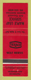 Matchbook Cover - Texaco oil gas Maple Leaf Service Morden MB