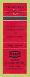 Matchbook Cover - Texaco oil gas Garage Ste Martine QC