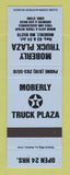 Matchbook Cover - Texaco oil gas Moberly MO Truck Plaza