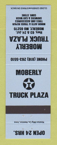 Matchbook Cover - Texaco oil gas Moberly MO Truck Plaza