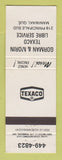 Matchbook Cover - Texaco oil gas Gorman & Morin Maniwaki QC