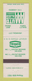 Matchbook Cover - Texaco oil gas AAA Auto Parts Universal City TX