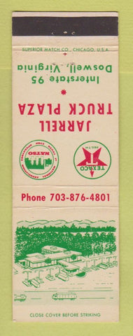 Matchbook Cover - Texaco oil gas Jarrell Truck Plaza Doswell VA