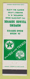 Matchbook Cover - Texaco oil gas Hopkins Hampton NH
