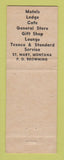 Matchbook Cover - Texaco oil gas St Mary Resort Lodge St Mary MT