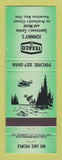 Matchbook Cover - Texaco oil gas Johnny's Vermilion Bay ON GREEN