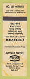 Matchbook Cover - Texaco oil gas Gosselin Service Coaticook QC YELLOW