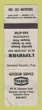 Matchbook Cover - Texaco oil gas Gosselin Service Coaticook QC GREY
