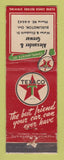 Matchbook Cover - Texaco oil gas Alexander & Grewar Burlington ON WORN