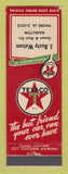 Matchbook Cover - Texaco oil gas J Rusty Watson Hamilton ON WEAR