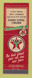Matchbook Cover - Texaco oil gas Benton's Carberry MB #1