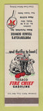 Matchbook Cover - Texaco oil gas Porterfield's Waldo OH LAMINATED