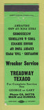 Matchbook Cover - Texaco oil gas Readway