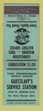 Matchbook Cover - Texaco oil gas Guetzlaff's  LAMINATED