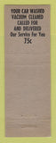 Matchbook Cover - Texaco oil gas Guetzlaff's  LAMINATED