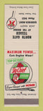 Matchbook Cover - Texaco oil gas North Gate Gardiner MT LAMINATED