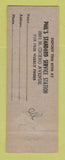 Matchbook Cover - Standard oil gas Phil's Cicero? IL ADVANCE WORN LAMINATED