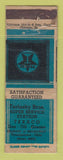 Matchbook Cover - Texaco oil gas Terlesky Bros Youngstown OH WORN LAMINATED