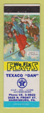 Matchbook Cover - Texaco oil gas Dan Harrisburg PA LAMINATED