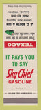 Matchbook Cover - Texaco oil gas JC Booth Callao VA