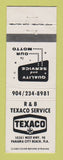 Matchbook Cover - Texaco oil gas R&B Service Panama City Beach FL