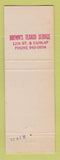 Matchbook Cover - Texaco oil gas Brown's Phoenix AZ