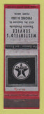 Matchbook Cover - Texaco oil gas Westenfeld's Flint MI LAMINATED