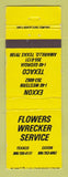 Matchbook Cover - Texaco oil gas Flowers Wrecker Exxon Amarillo TX WEAR
