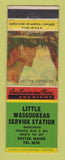 Matchbook Cover - Texaco oil gas Little Wassookeag Dexter ME LAMINATED