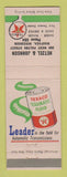 Matchbook Cover - Texaco oil gas Hetzel & Johnson Waupaca WI Kaiser Frazer