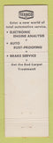 Matchbook Cover - Texaco oil gas Vince's Red Carpet Service Denver Colorado