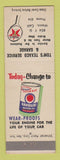Matchbook Cover - Texaco oil gas Tom's Garage Wasco CA